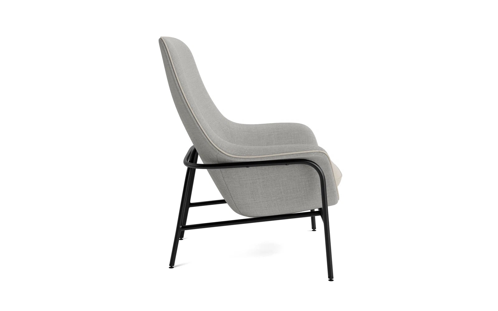 Entdecken Sie den Drape Lounge-Sessel hoch in elegantem Schwarz von Normann Copenhagen. Perfekte Kombination aus modernem Design, Komfort und umweltfreundlichen Materialien.