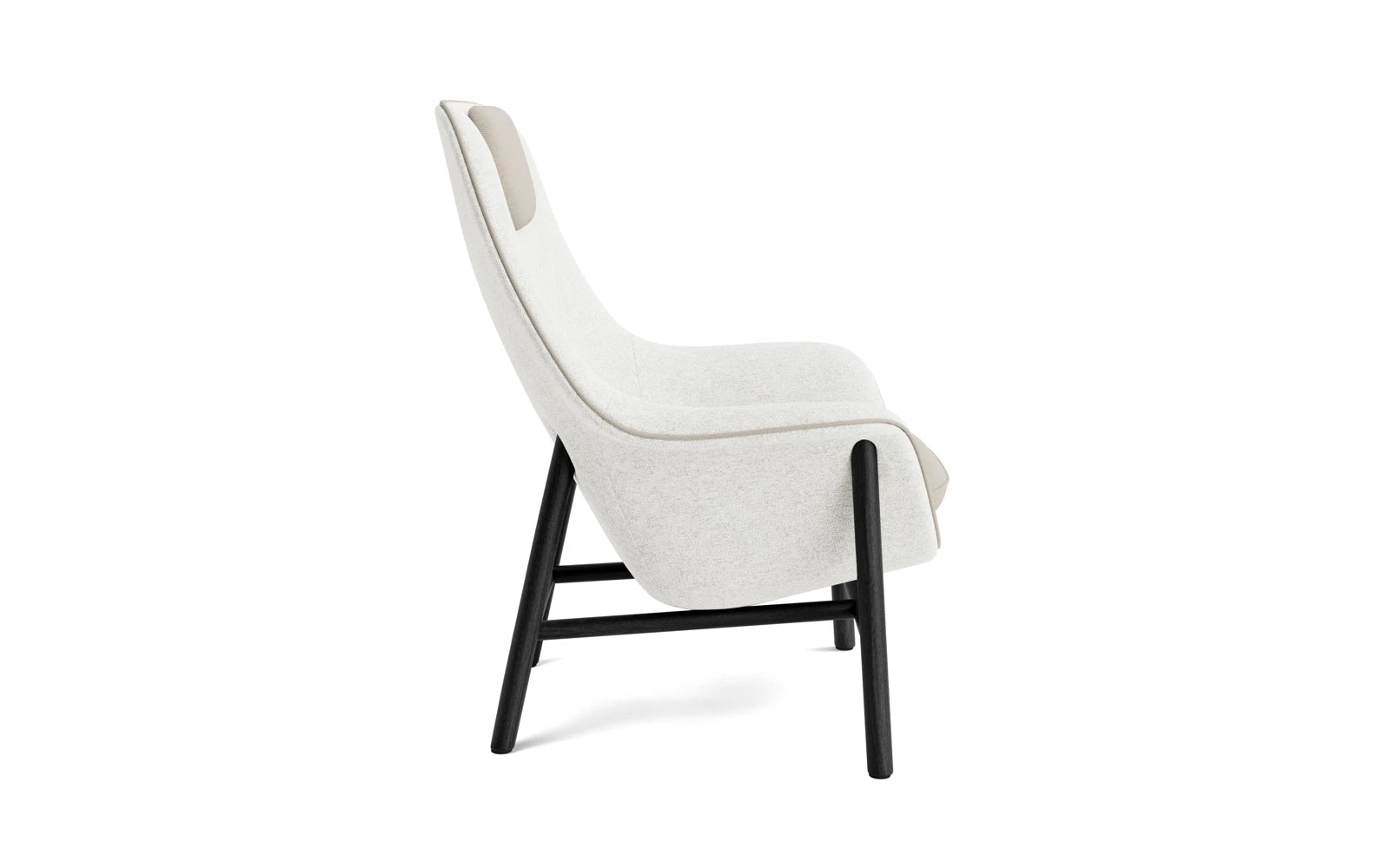 Erleben Sie den Drape Lounge-Sessel von Normann Copenhagen: Stilvolles Design, nachhaltige Materialien und anpassbarer Komfort für Ihr modernes Zuhause.