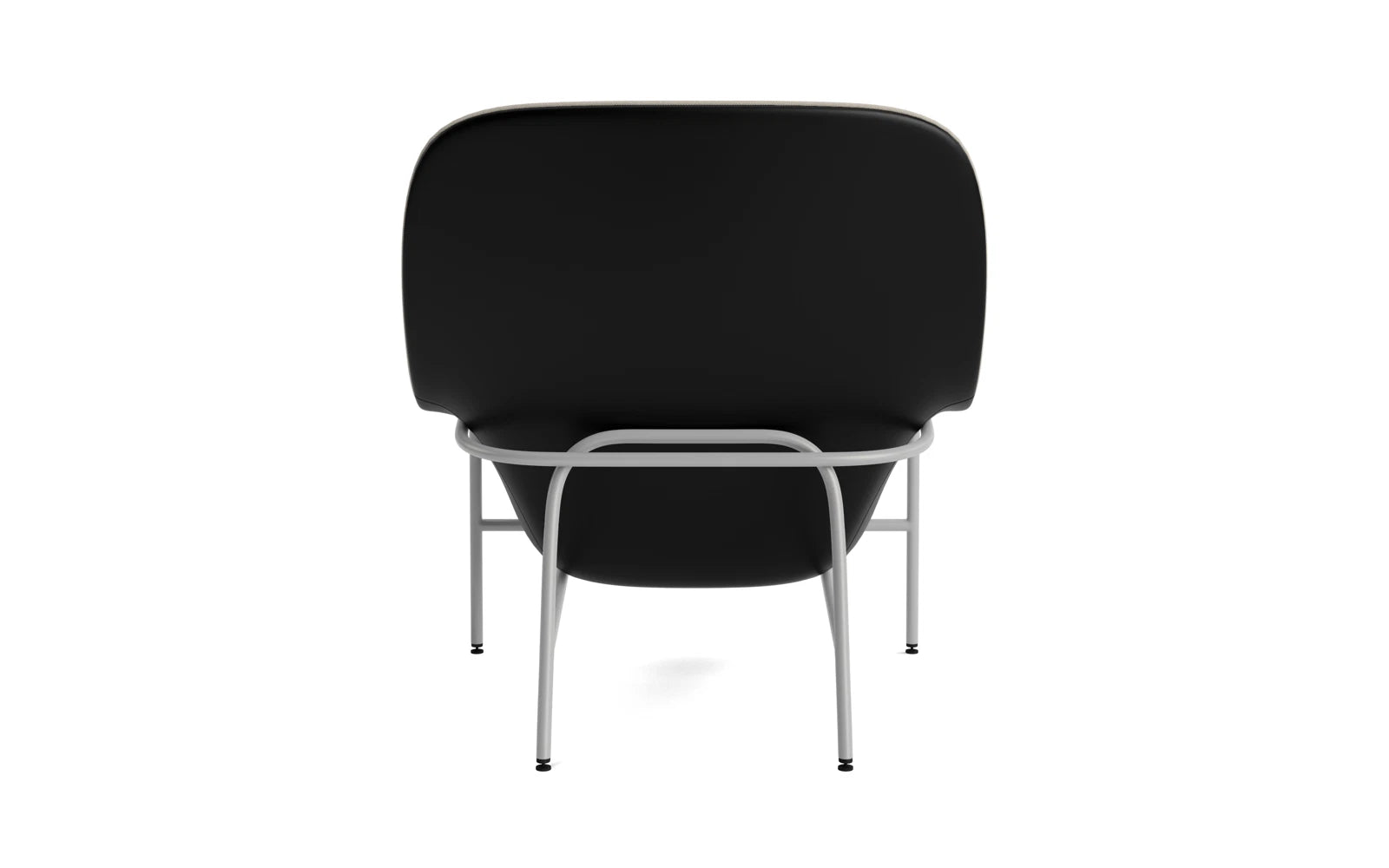 Erleben Sie den Drape Lounge-Sessel mit Kopfstütze in grauem Stahl Ultra – eine harmonische Verbindung von Eleganz, Komfort und nachhaltigen Materialien.