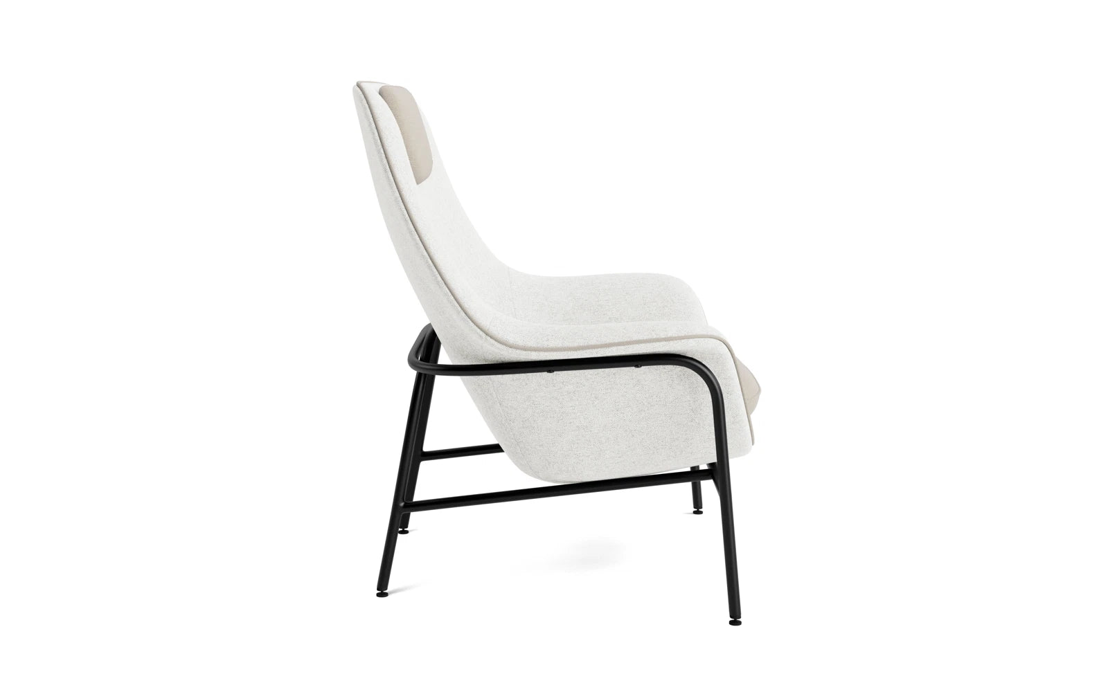 Entdecken Sie den Drape Lounge-Sessel Hoch mit Kopfstütze von Normann Copenhagen – stilvolles Design, exzellente Verarbeitung und individueller Komfort vereint.