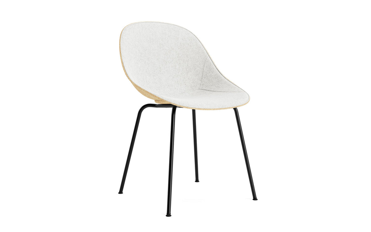 Mat Stuhl polster Hanffasern Schwartz stahl in Hallingdal 110 präsentiert im Onlineshop von KAQTU Design AG. Stuhl ist von Normann Copenhagen