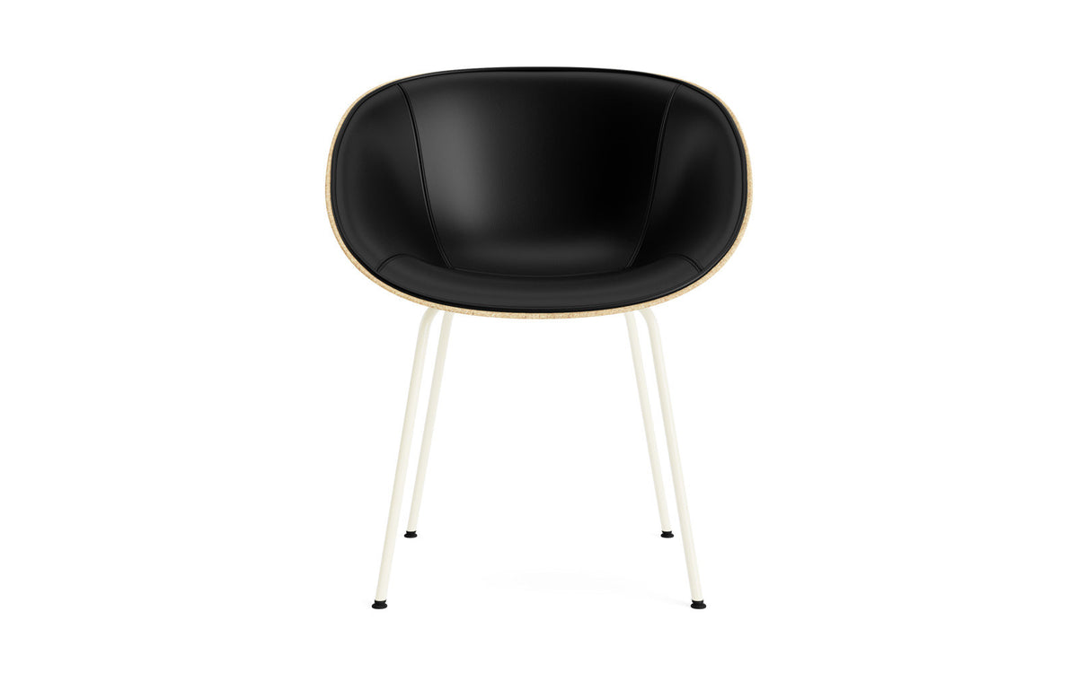 Mat Lehnstuhl polster Hanffasern Creme stahl in Ultra 41599 präsentiert im Onlineshop von KAQTU Design AG. Stuhl mit Armlehne ist von Normann Copenhagen