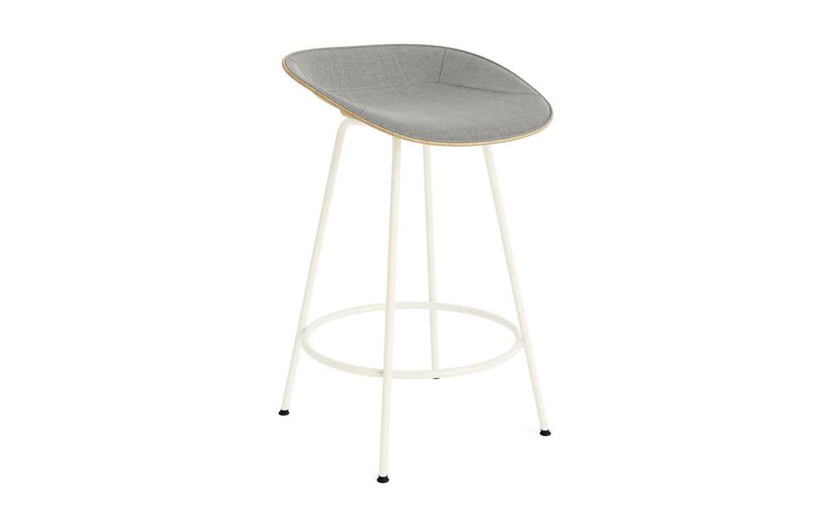 Mat Barstuhl 65 cm Frontpolster Hanffasern creme Stahl in Remix 133 präsentiert im Onlineshop von KAQTU Design AG. Barstuhl ist von Normann Copenhagen