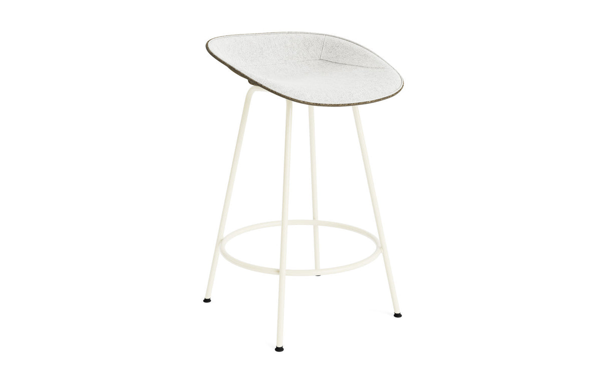 Mat Barstuhl 65 cm Frontpolster Seegras creme Stahl in Hallingdal 110 präsentiert im Onlineshop von KAQTU Design AG. Barstuhl ist von Normann Copenhagen