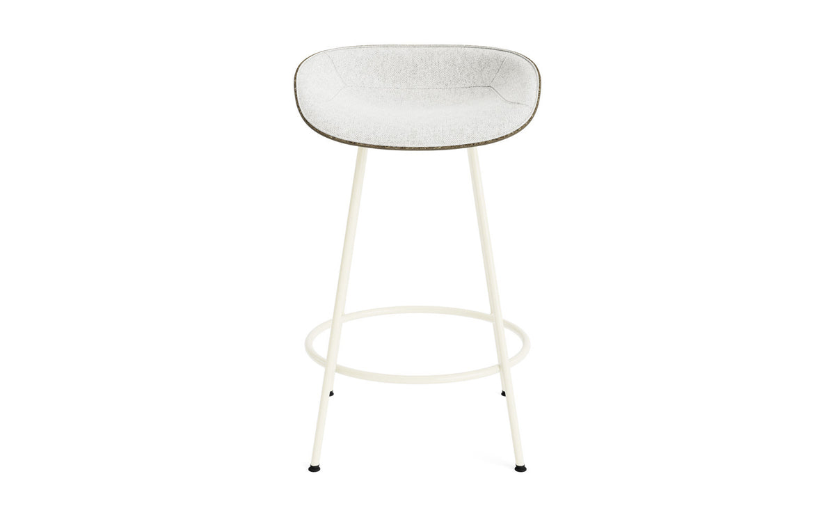 Mat Barstuhl 65 cm Frontpolster Seegras creme Stahl in Hallingdal 110 präsentiert im Onlineshop von KAQTU Design AG. Barstuhl ist von Normann Copenhagen
