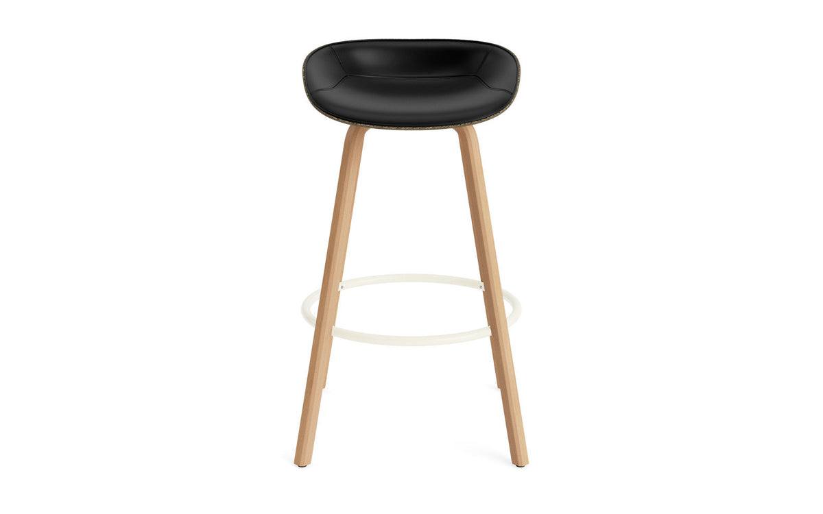 Mat Barstuhl 75 cm Frontpolster Seegras Buchenholz/creme in Ultra 41599 präsentiert im Onlineshop von KAQTU Design AG. Barstuhl ist von Normann Copenhagen
