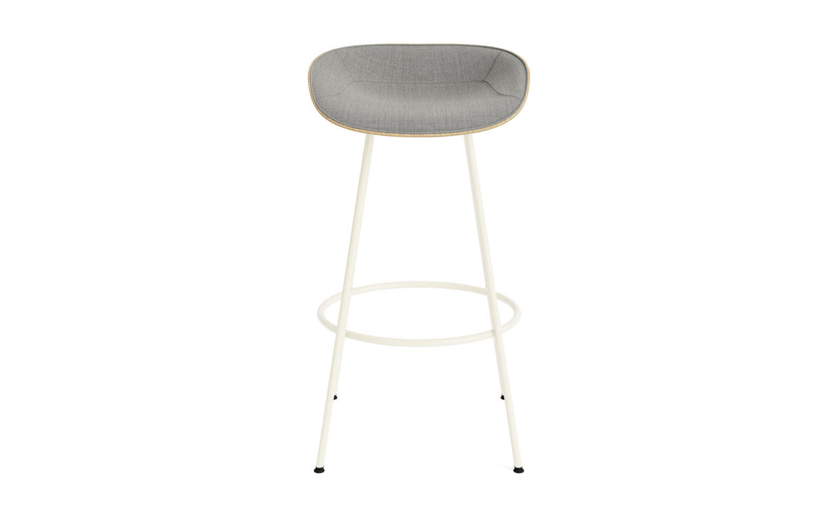 Mat Barstuhl 75 cm Frontpolster Hanffasern creme Stahl in Remix 133 präsentiert im Onlineshop von KAQTU Design AG. Barstuhl ist von Normann Copenhagen