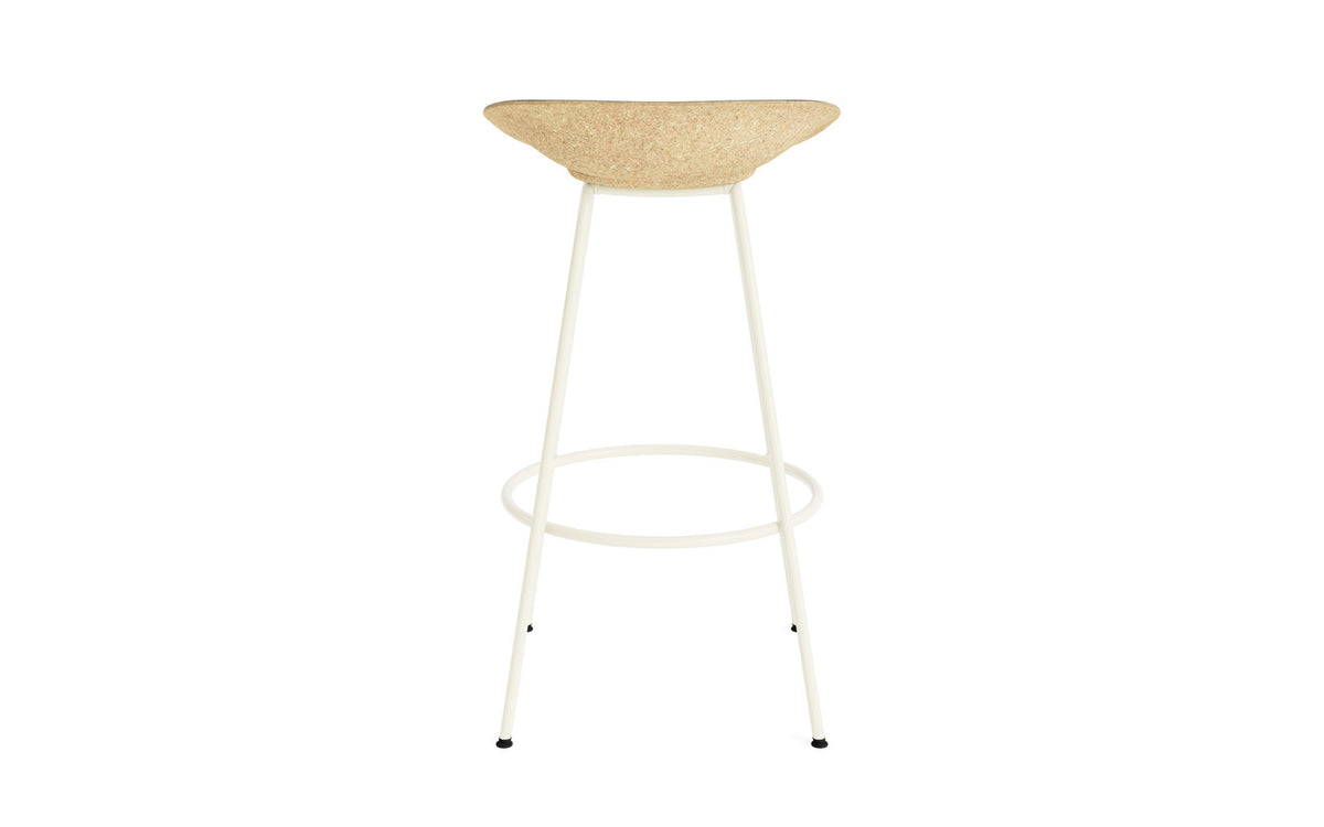 Mat Barstuhl 75 cm Frontpolster Hanffasern creme Stahl in Ultra 41599 präsentiert im Onlineshop von KAQTU Design AG. Barstuhl ist von Normann Copenhagen