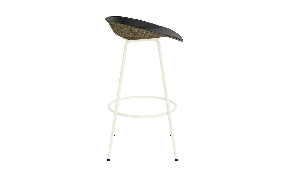 Mat Barstuhl 75 cm Frontpolster Seegras creme Stahl in Ultra 41599 präsentiert im Onlineshop von KAQTU Design AG. Barstuhl ist von Normann Copenhagen