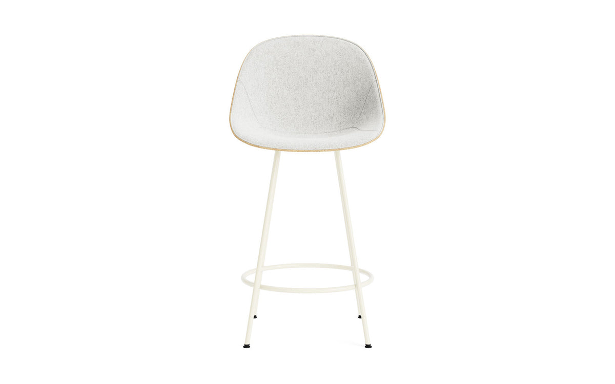 Mat Barstuhl 65 cm Frontpolster Hanffasern creme Stahl in Hallingdal 110 präsentiert im Onlineshop von KAQTU Design AG. Barstuhl ist von Normann Copenhagen