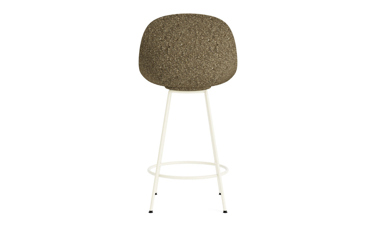 Mat Barstuhl 65 cm Frontpolster Seegras creme Stahl in Hallingdal 110 präsentiert im Onlineshop von KAQTU Design AG. Barstuhl ist von Normann Copenhagen