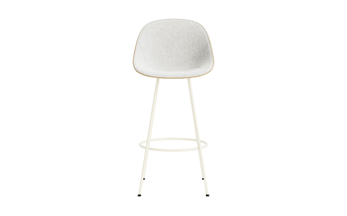 Mat Barstuhl 75 cm Frontpolster Hanffasern creme Stahl in Hallingdal 110 präsentiert im Onlineshop von KAQTU Design AG. Barstuhl ist von Normann Copenhagen