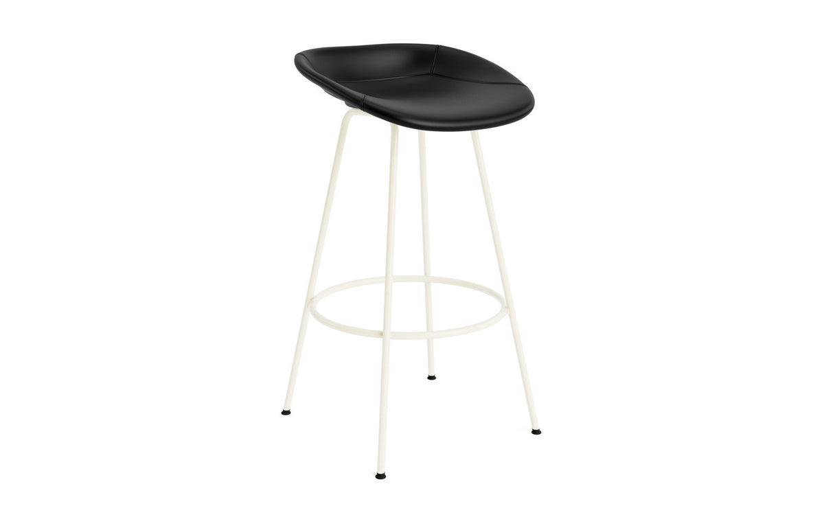 Mat Barstuhl 75 cm vollpolster creme Stahl in Ultra 41599 präsentiert im Onlineshop von KAQTU Design AG. Barstuhl ist von Normann Copenhagen