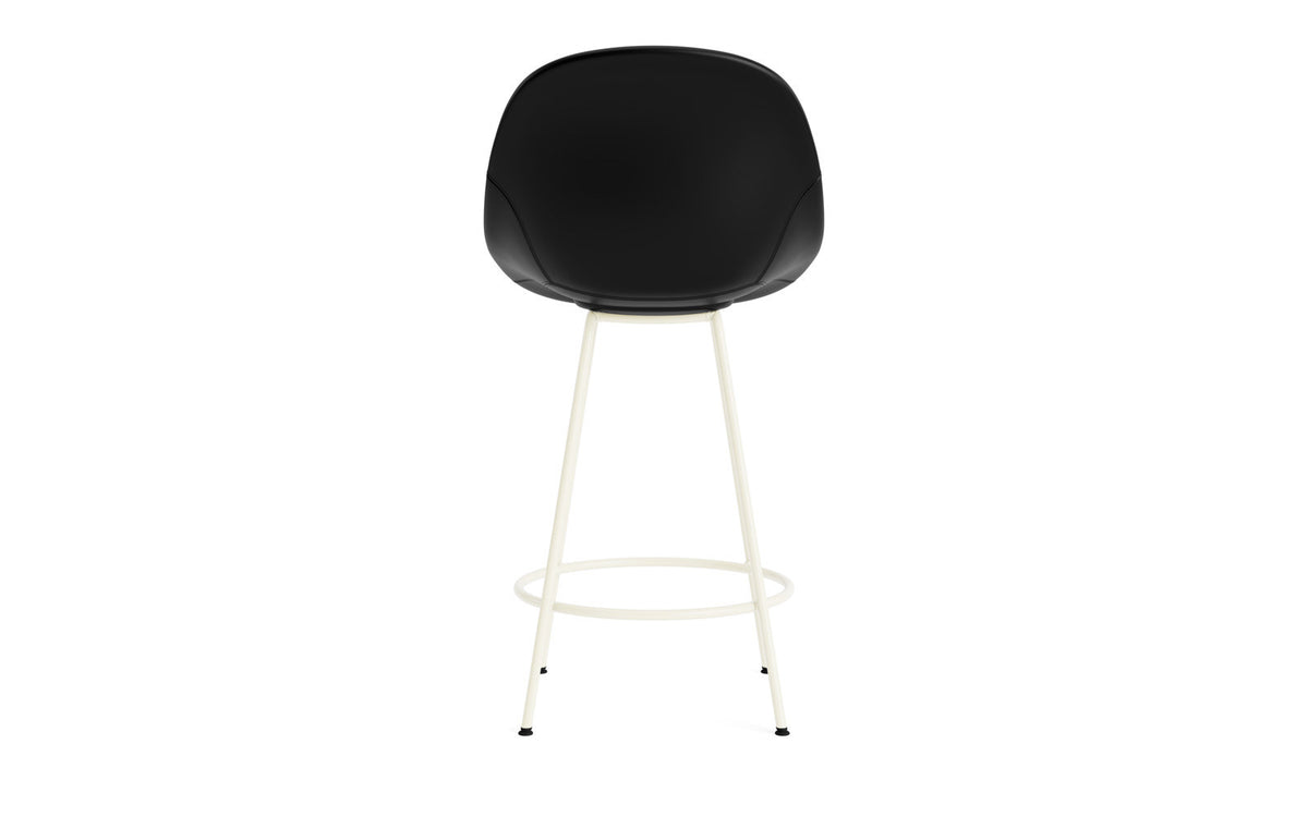 Mat Barstuhl 65 cm vollpolster creme Stahl in Ultra 41599 präsentiert im Onlineshop von KAQTU Design AG. Barstuhl ist von Normann Copenhagen