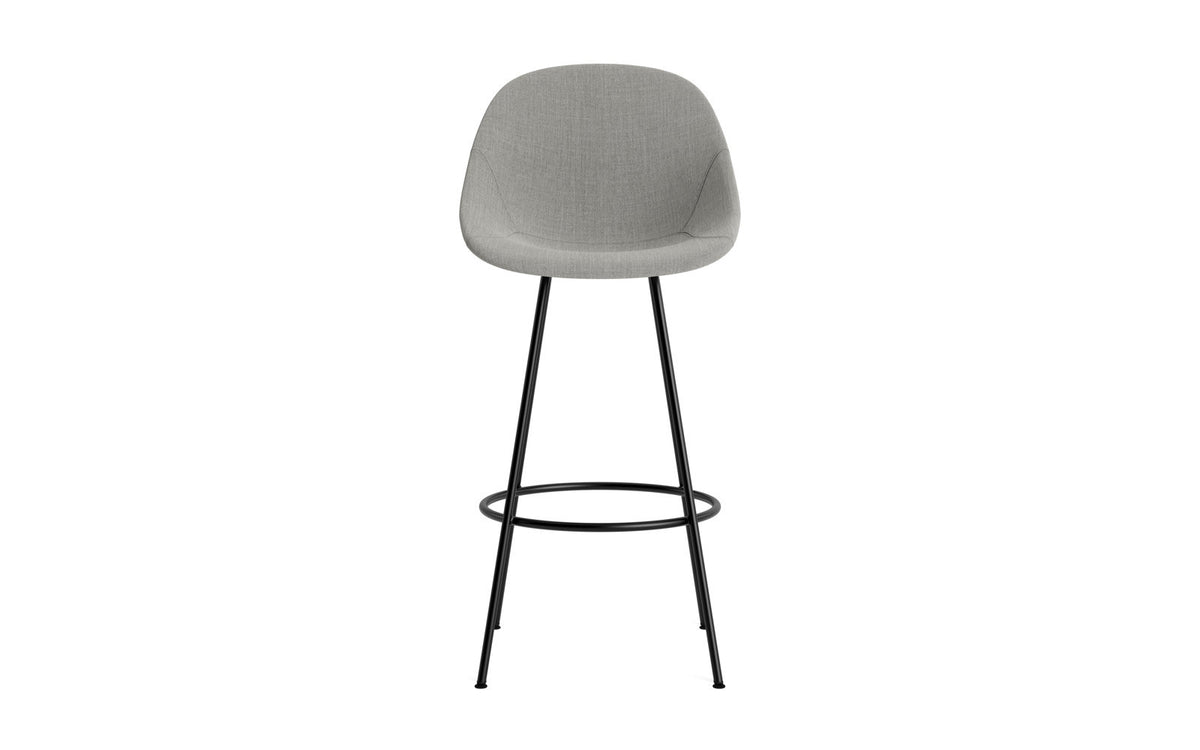 Mat Barstuhl 75 cm vollpolster schwarzes Stahl in Remix 133 präsentiert im Onlineshop von KAQTU Design AG. Barstuhl ist von Normann Copenhagen