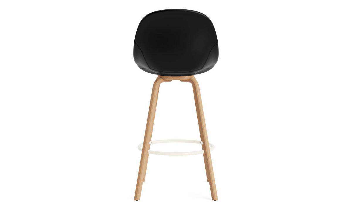 Mat Barstuhl 75 cm vollpolster Buchenholz/creme in Ultra 41599 präsentiert im Onlineshop von KAQTU Design AG. Barstuhl ist von Normann Copenhagen