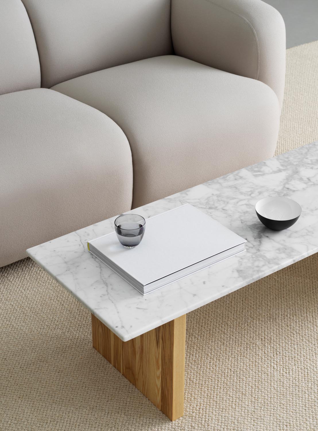 Swell modulares Sofa 2-Sitzer in Hallingdal 110 präsentiert im Onlineshop von KAQTU Design AG. 2er Sofa ist von Normann Copenhagen