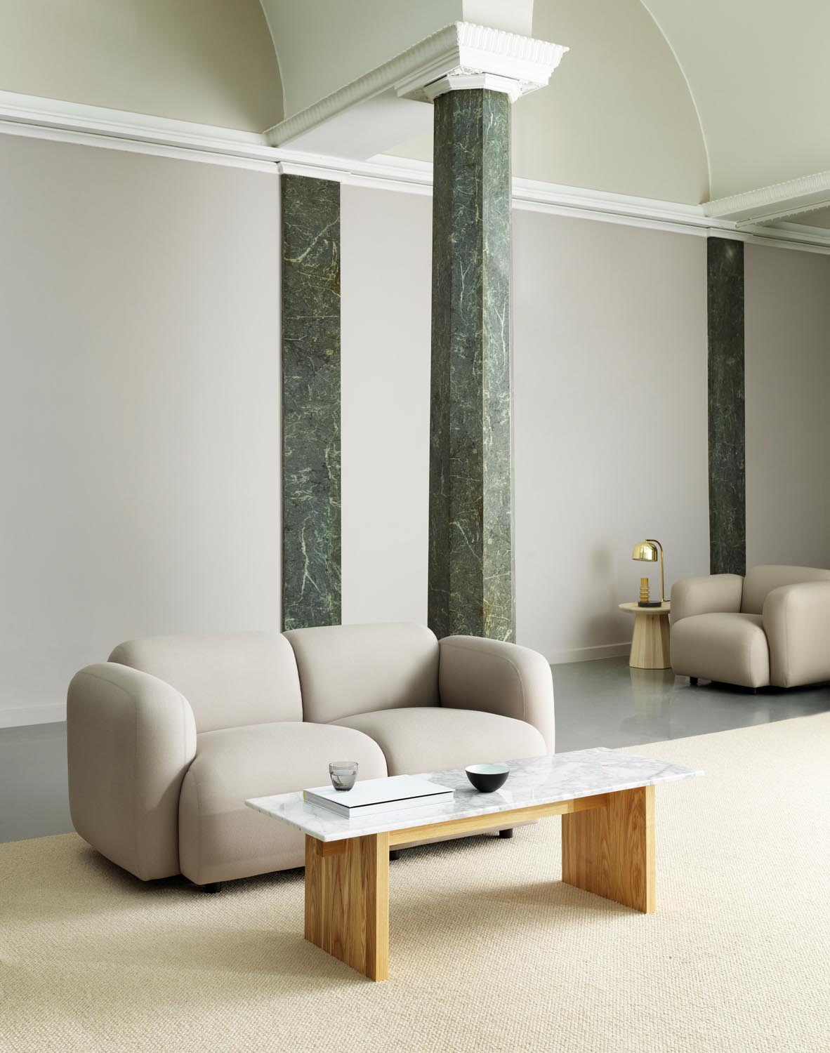 Swell modulares Sofa 2-Sitzer in Hallingdal 110 präsentiert im Onlineshop von KAQTU Design AG. 2er Sofa ist von Normann Copenhagen