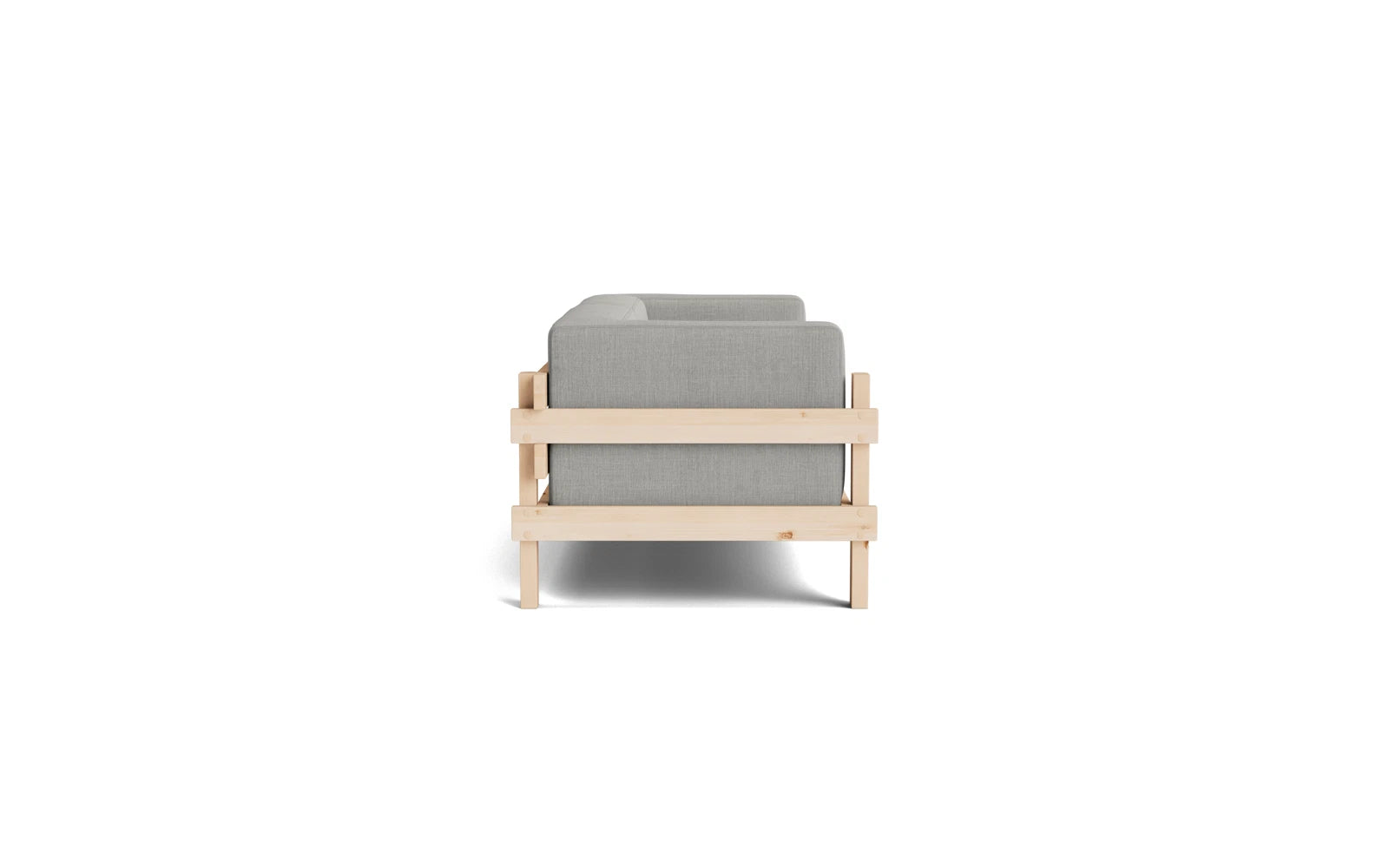 Entdecke das Kube Sofa 3-Sitzer von Normann Copenhagen: modernes Design, FSC-zertifiziertes Kiefernholz und anpassbare Polster für jeden Stil.