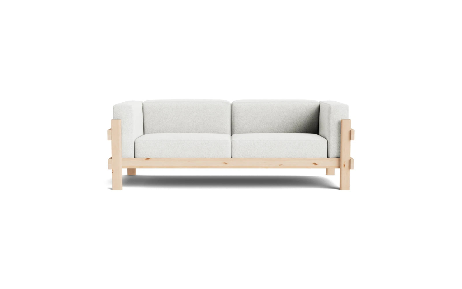 Entdecke das Kube Sofa 3-Sitzer von Normann Copenhagen: modernes Design, FSC-zertifiziertes Kiefernholz und anpassbare Polster für jeden Stil.