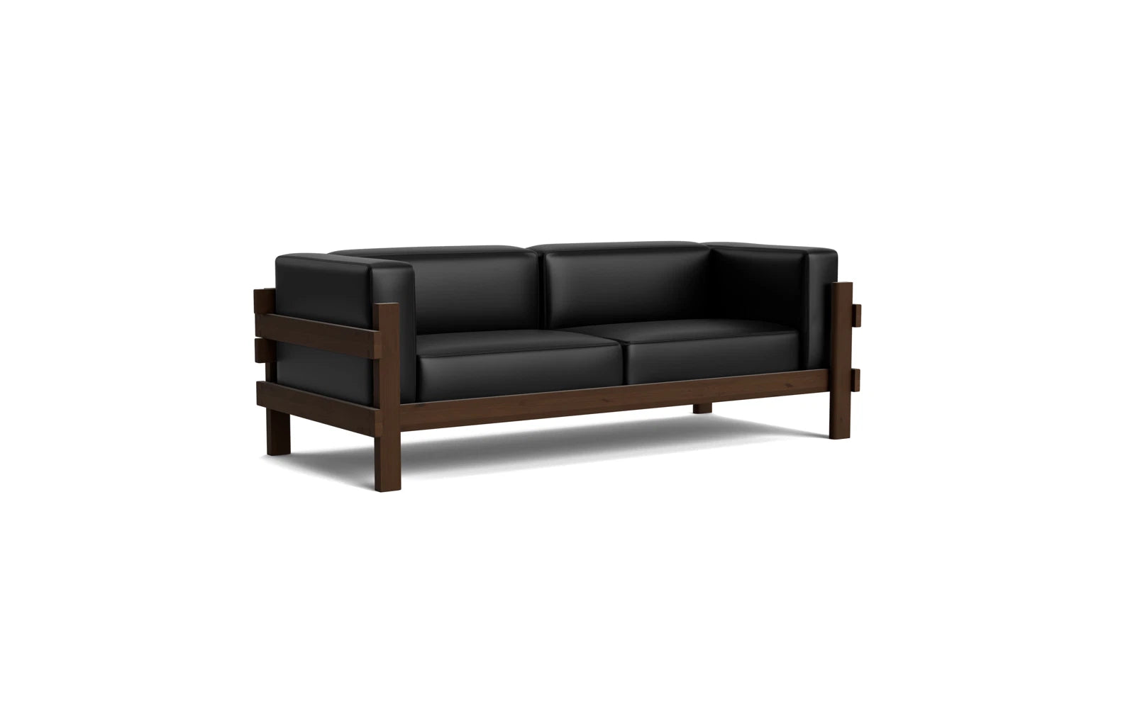 Erlebe das Kube Sofa 3-Sitzer in Dunkelbraun von Normann Copenhagen – ein stilvolles Möbelstück, das modernes Design und höchsten Komfort vereint.