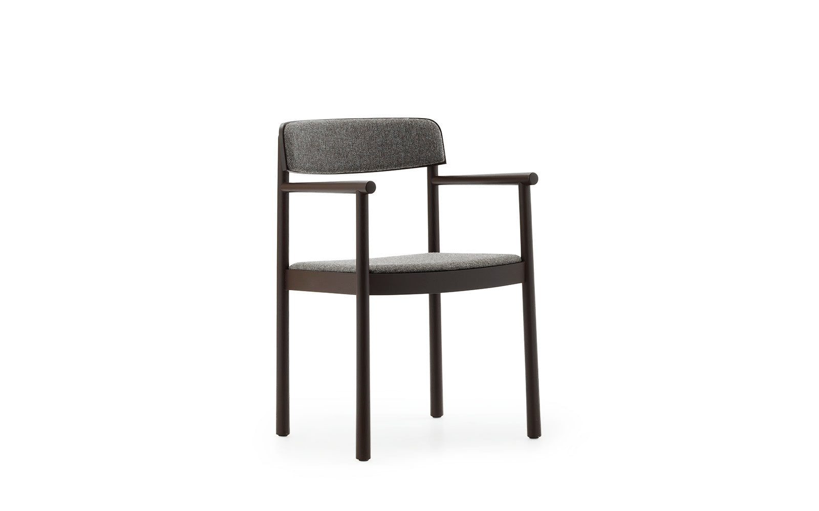 Timb Armchair Upholstery in Brown / Hallingdal 368 präsentiert im Onlineshop von KAQTU Design AG. Stuhl ist von Normann Copenhagen
