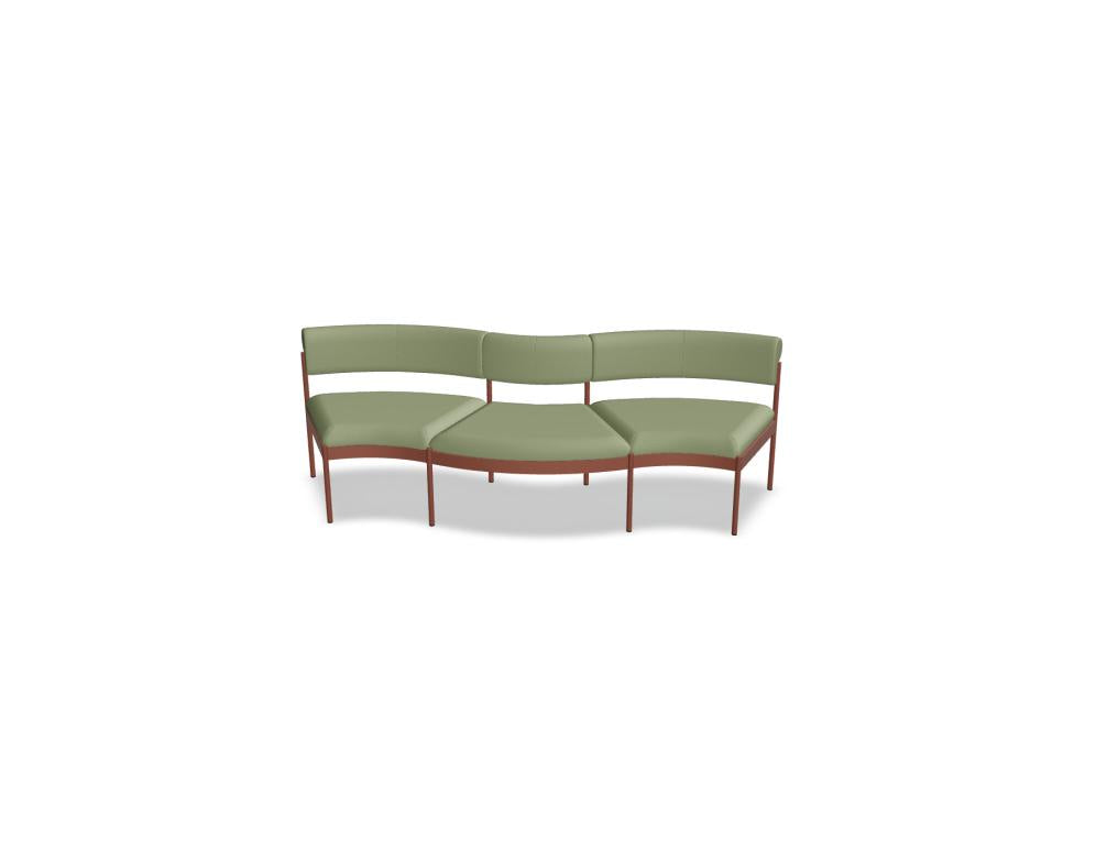 Nora NOR406 - Modulares Sitzsystem in Ziegelrot präsentiert im Onlineshop von KAQTU Design AG. Sofa ist von Mdd