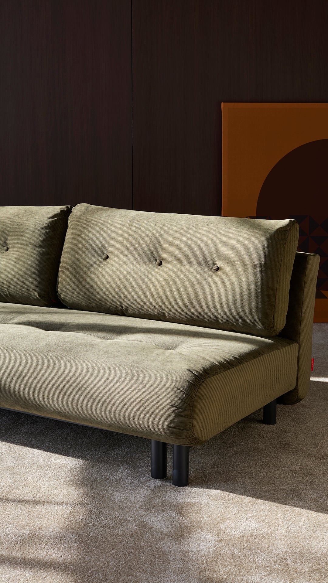 Nabli Schlafsofa in 316 Cordufine Pine Green präsentiert im Onlineshop von KAQTU Design AG. Bettsofa ist von Innovation Living