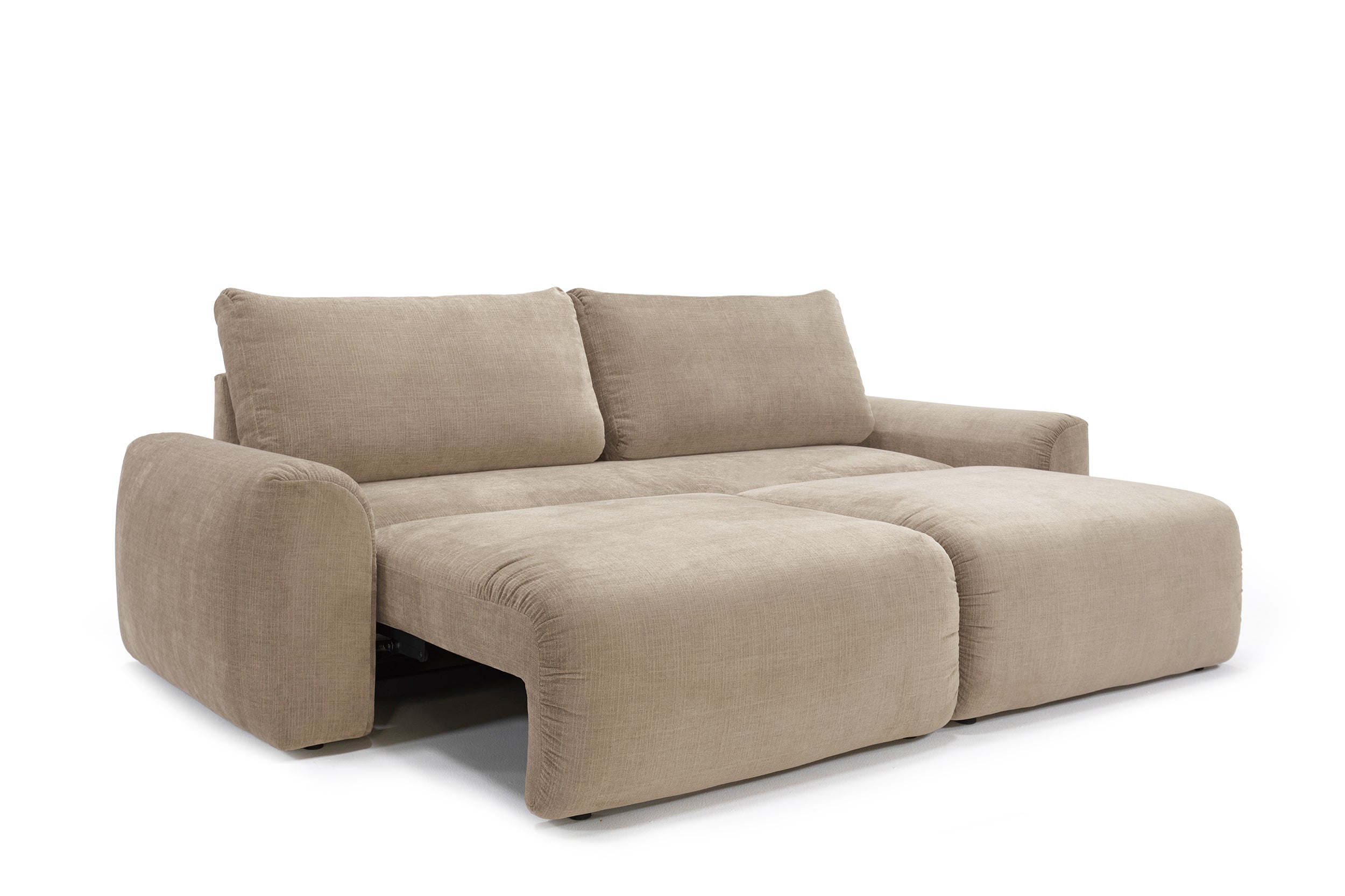 Norum Schlafsofa mit Chunky-Armlehnen in 417 Esina Mocha präsentiert im Onlineshop von KAQTU Design AG. Bettsofa ist von Innovation Living
