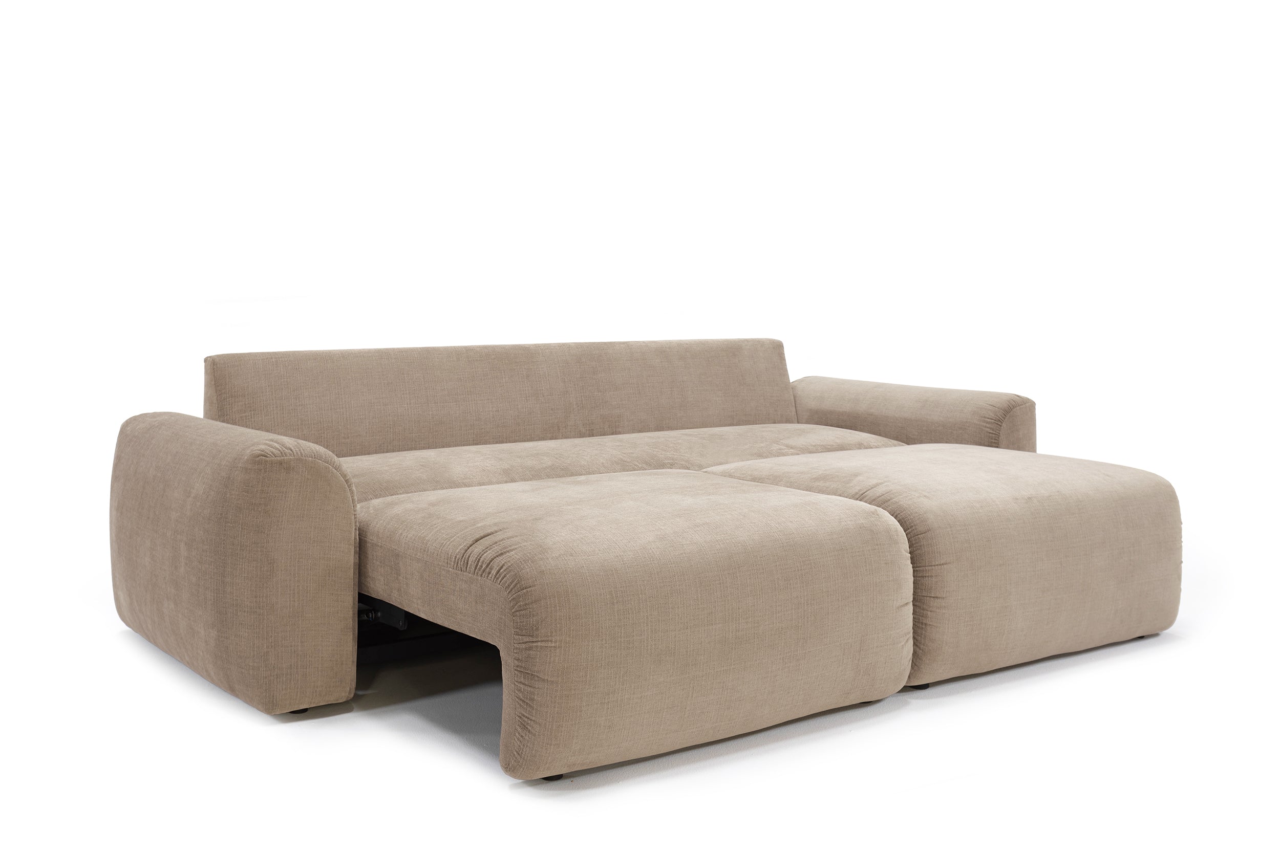 Norum Schlafsofa mit Chunky-Armlehnen in 417 Esina Mocha präsentiert im Onlineshop von KAQTU Design AG. Bettsofa ist von Innovation Living