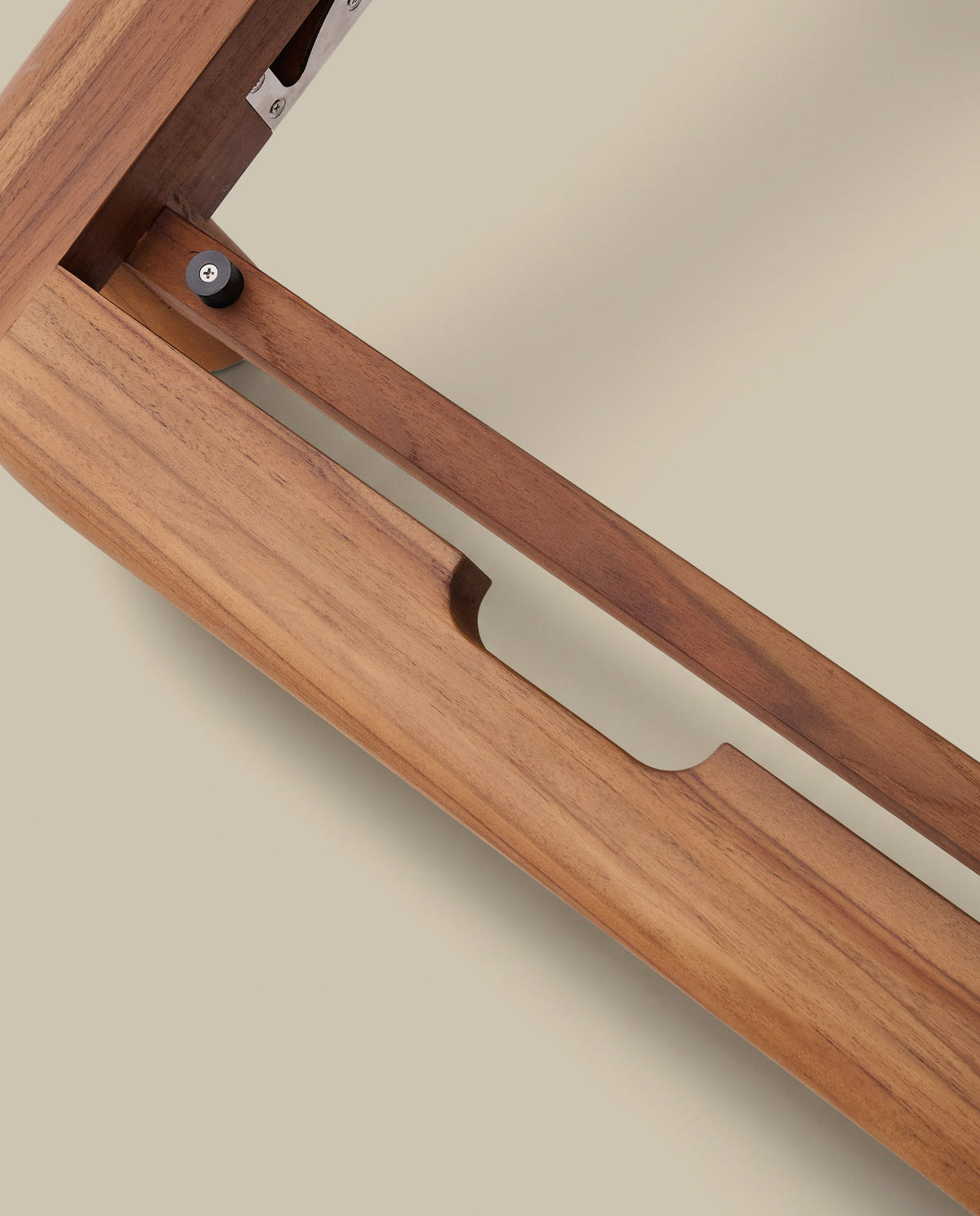 2er-Sonnenliege Turqueta aus massivem Teakholz FSC 100% in Braun, Beige präsentiert im Onlineshop von KAQTU Design AG. Liegestuhl ist von Kave Home