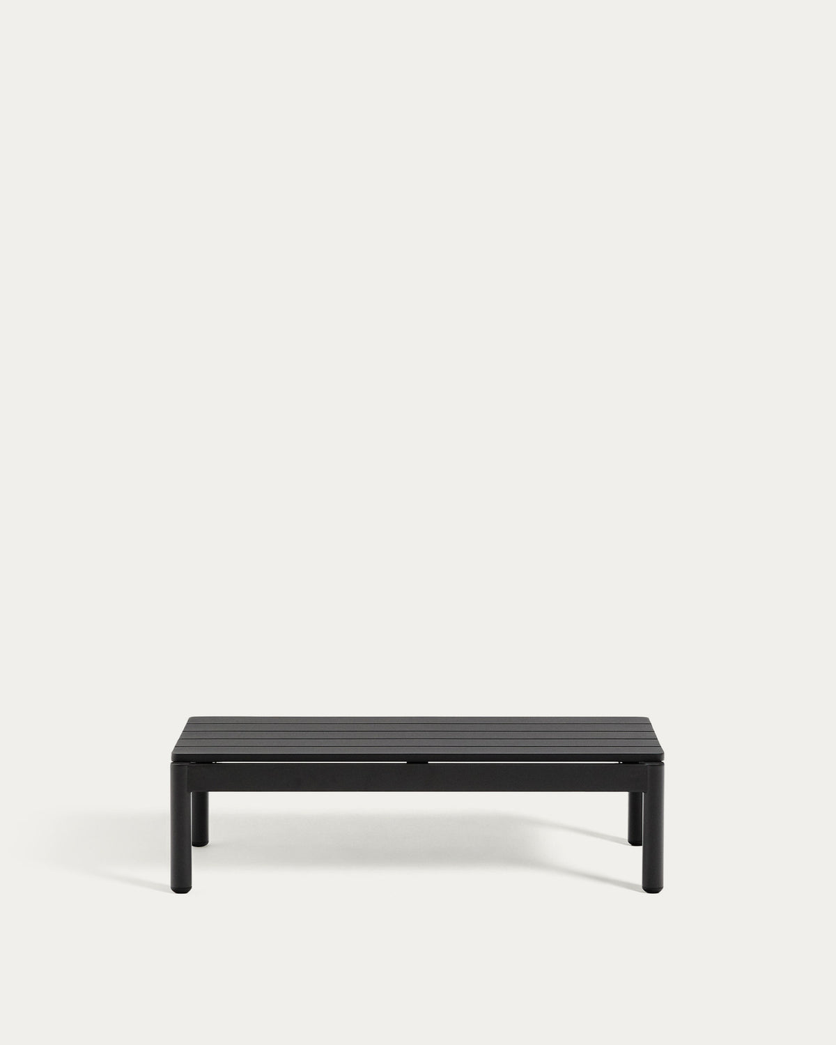 Couchtisch Sorells aus grauem Aluminium 52,4 x 91 cm in Graphit präsentiert im Onlineshop von KAQTU Design AG. Loungetisch ist von Kave Home