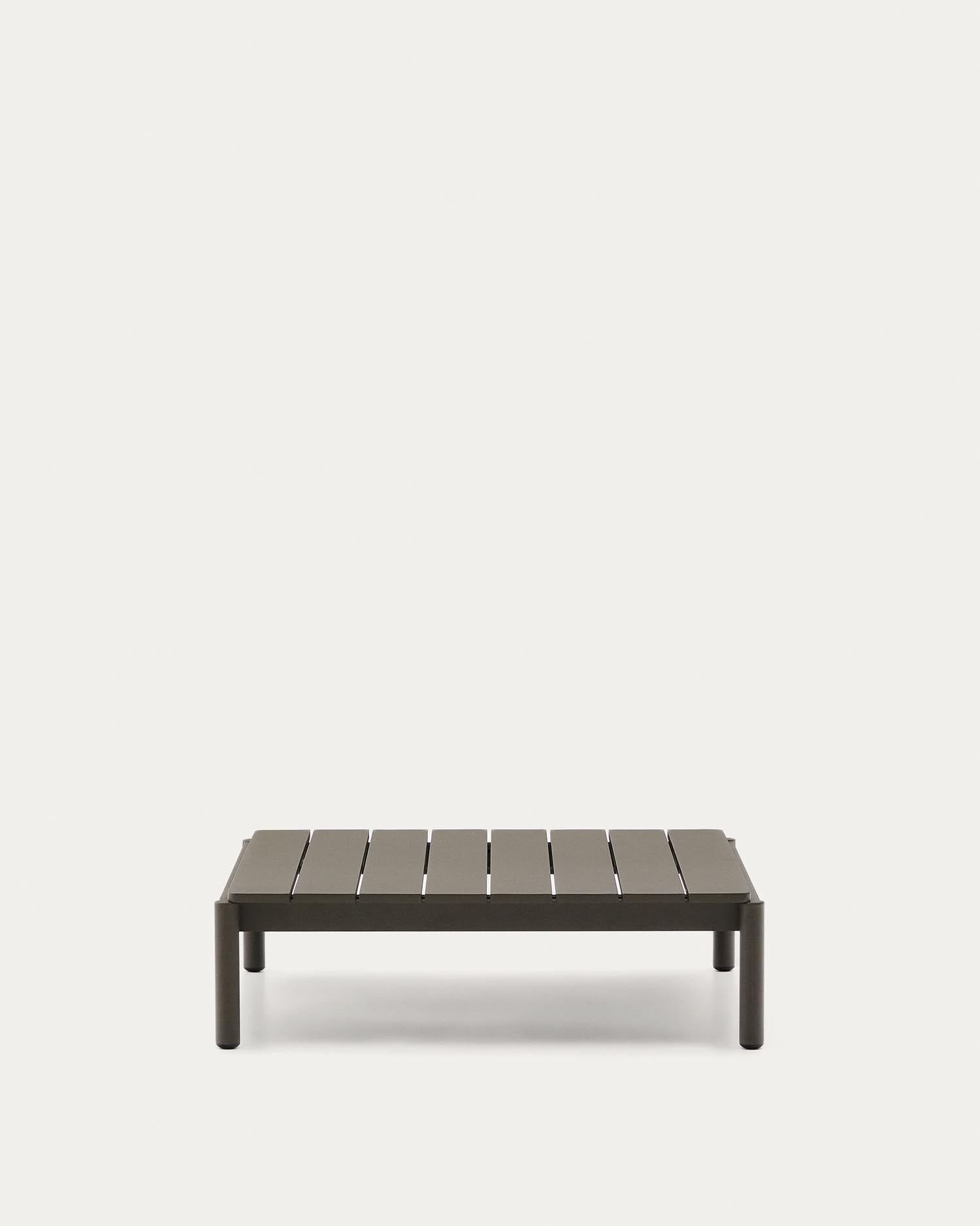 Couchtisch Sorells aus grünem Aluminium 89 x 91 cm in Khaki präsentiert im Onlineshop von KAQTU Design AG. Beistelltisch Outdoor ist von Kave Home