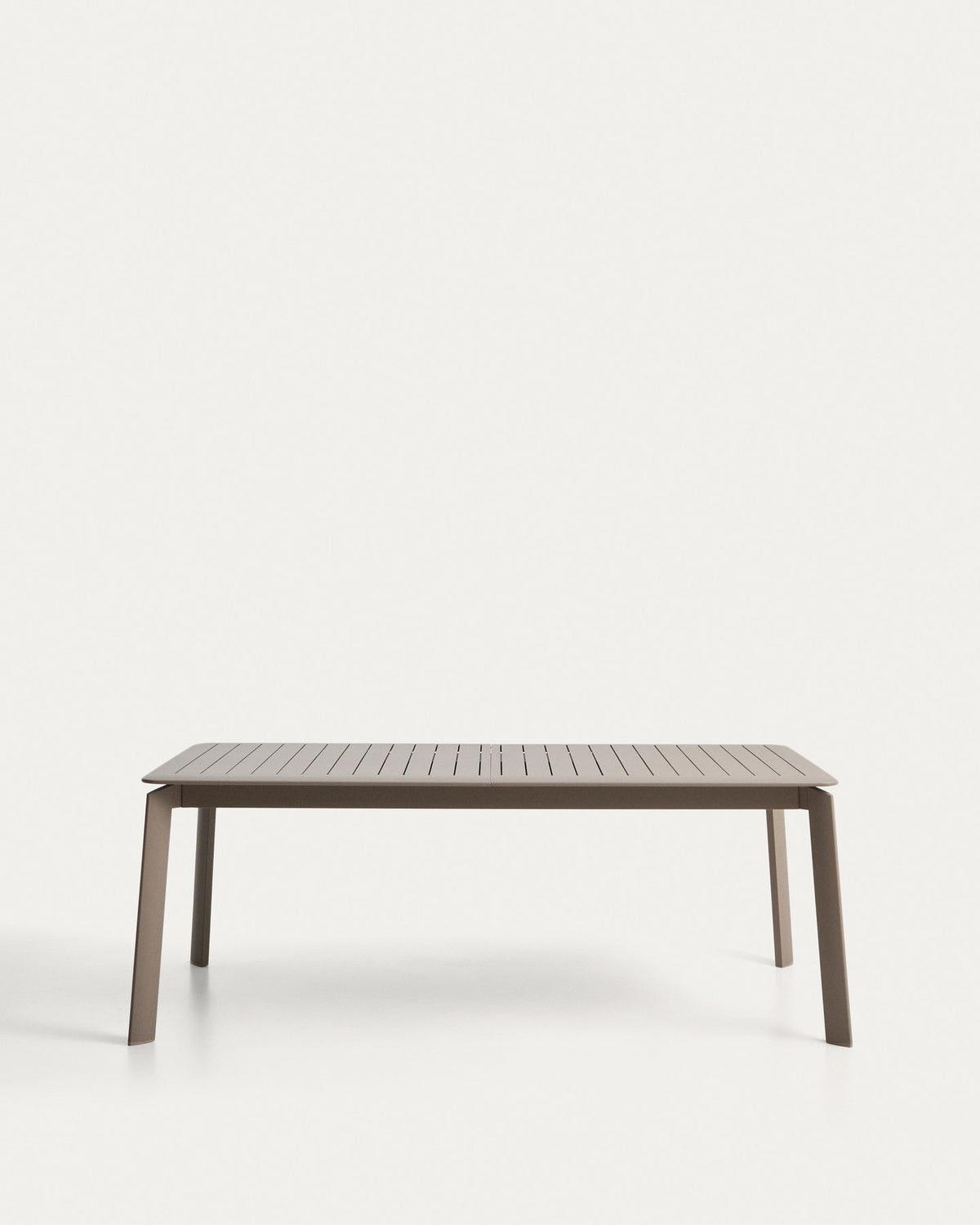 Ausziehbarer Aluminiumtisch Brela in Taupe, 205 (287) x 100 cm in Taupe, Beige, Ecru präsentiert im Onlineshop von KAQTU Design AG. Gartentisch ist von Kave Home