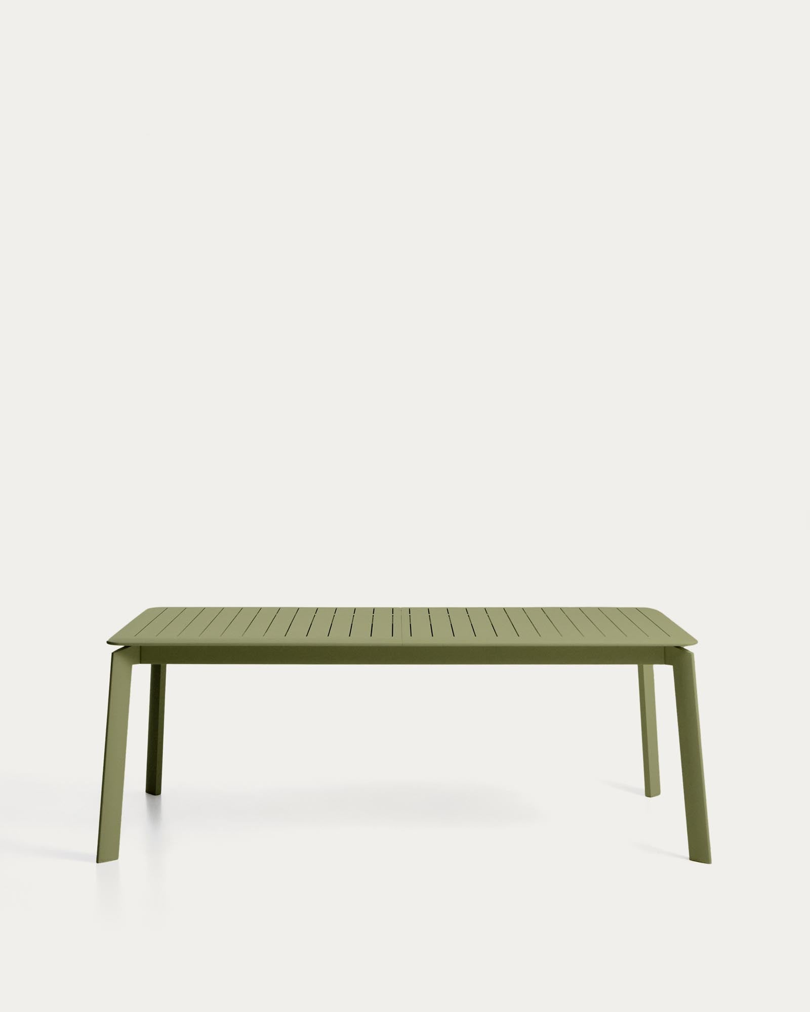 Ausziehbarer Aluminiumtisch Brela in Grün, 205 (287) x 100 cm in Grün präsentiert im Onlineshop von KAQTU Design AG. Gartentisch ist von Kave Home