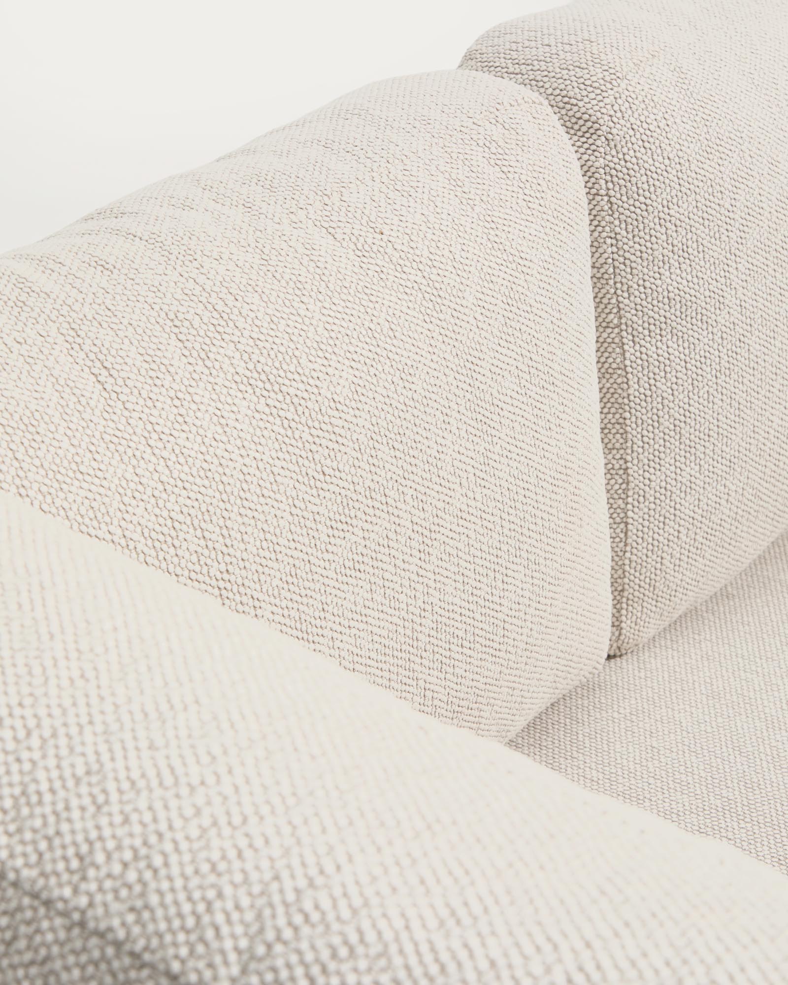 Modernes 3-Sitzer-Sofa Nerano in Taupe, aus langlebigem Aluminium, perfekt für gemütliche Stunden im Innen- und Außenbereich.