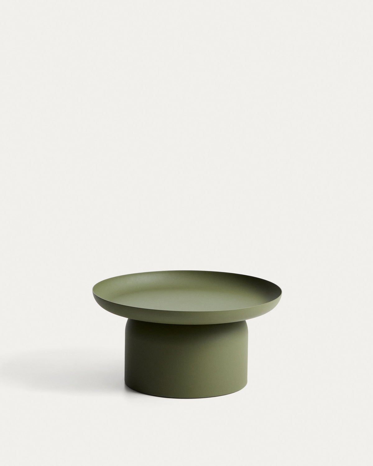 Couchtisch Arcola aus Aluminium in Grün, Ø 70 cm in Grün, Hellgrün präsentiert im Onlineshop von KAQTU Design AG. Loungetisch ist von Kave Home