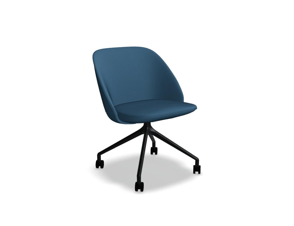 Paralel PR1P19K - Konferenzsessel mit Drehgestell in Ziegelrot präsentiert im Onlineshop von KAQTU Design AG. Drehsessel ist von Mdd