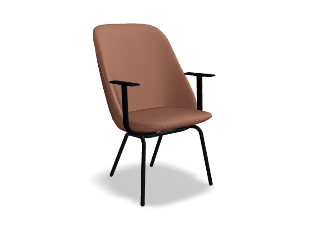 Paralel PR2P20 - Konferenzsessel mit 4-Bein-Gestell in präsentiert im Onlineshop von KAQTU Design AG. Sessel ist von Mdd