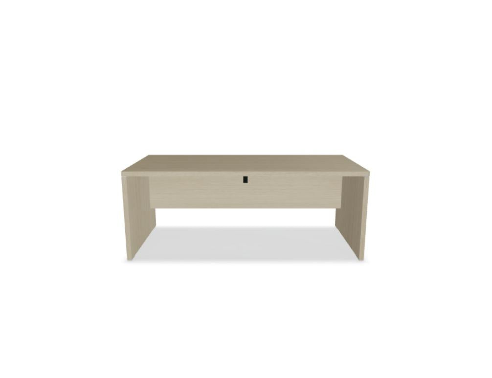 Quando Q19 - Chefschreibtisch in Kanadische Eiche präsentiert im Onlineshop von KAQTU Design AG. Schreibtisch ist von Mdd