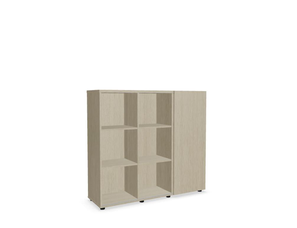 Quando Q315 - Chefzimmerschrank in Kanadische Eiche präsentiert im Onlineshop von KAQTU Design AG. Büroschrank ist von Mdd