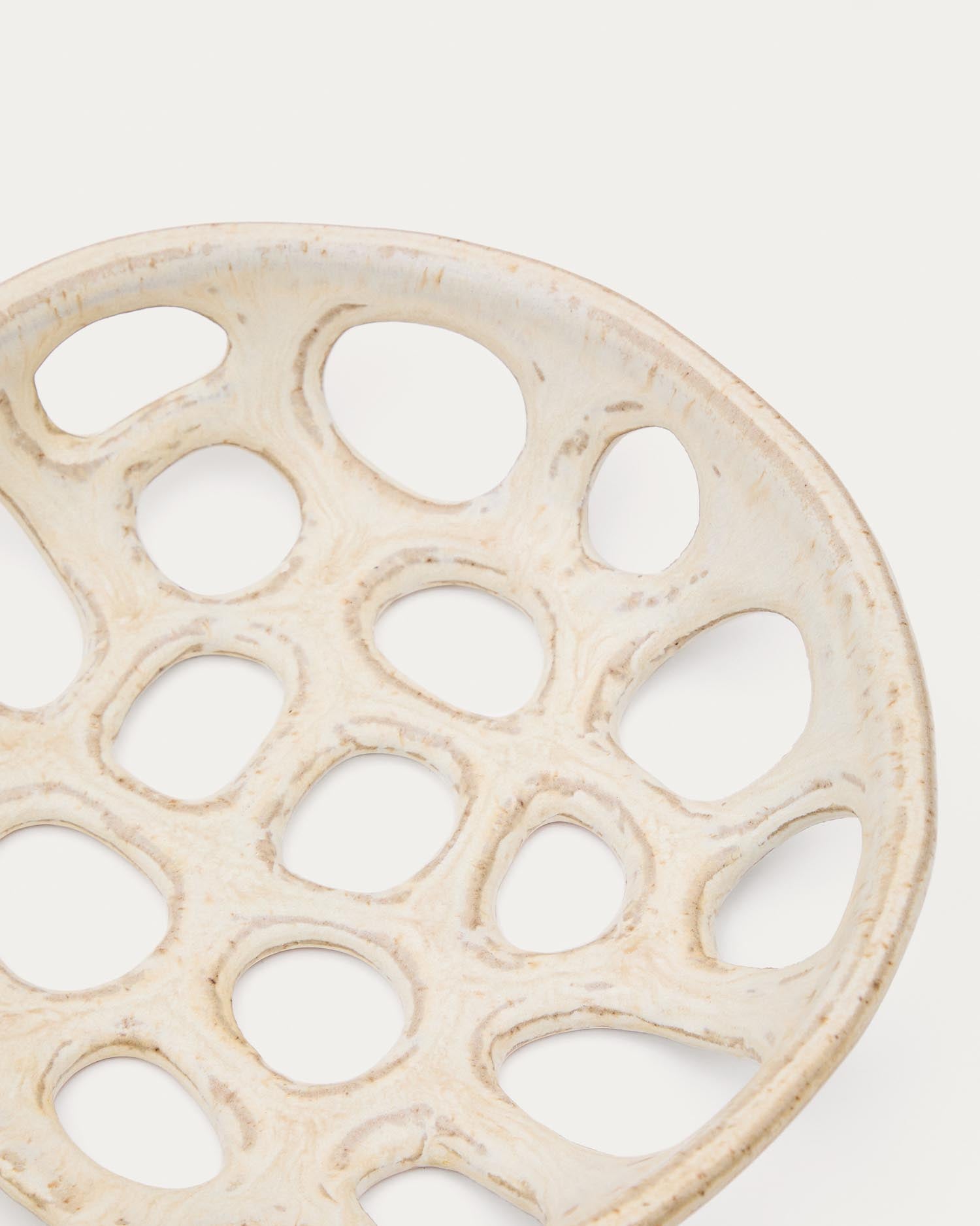 Die kleine Obstschale Zunel aus beige Keramik von Kave Home vereint Funktionalität und elegantes Design. Ideal für Obst und Snacks!