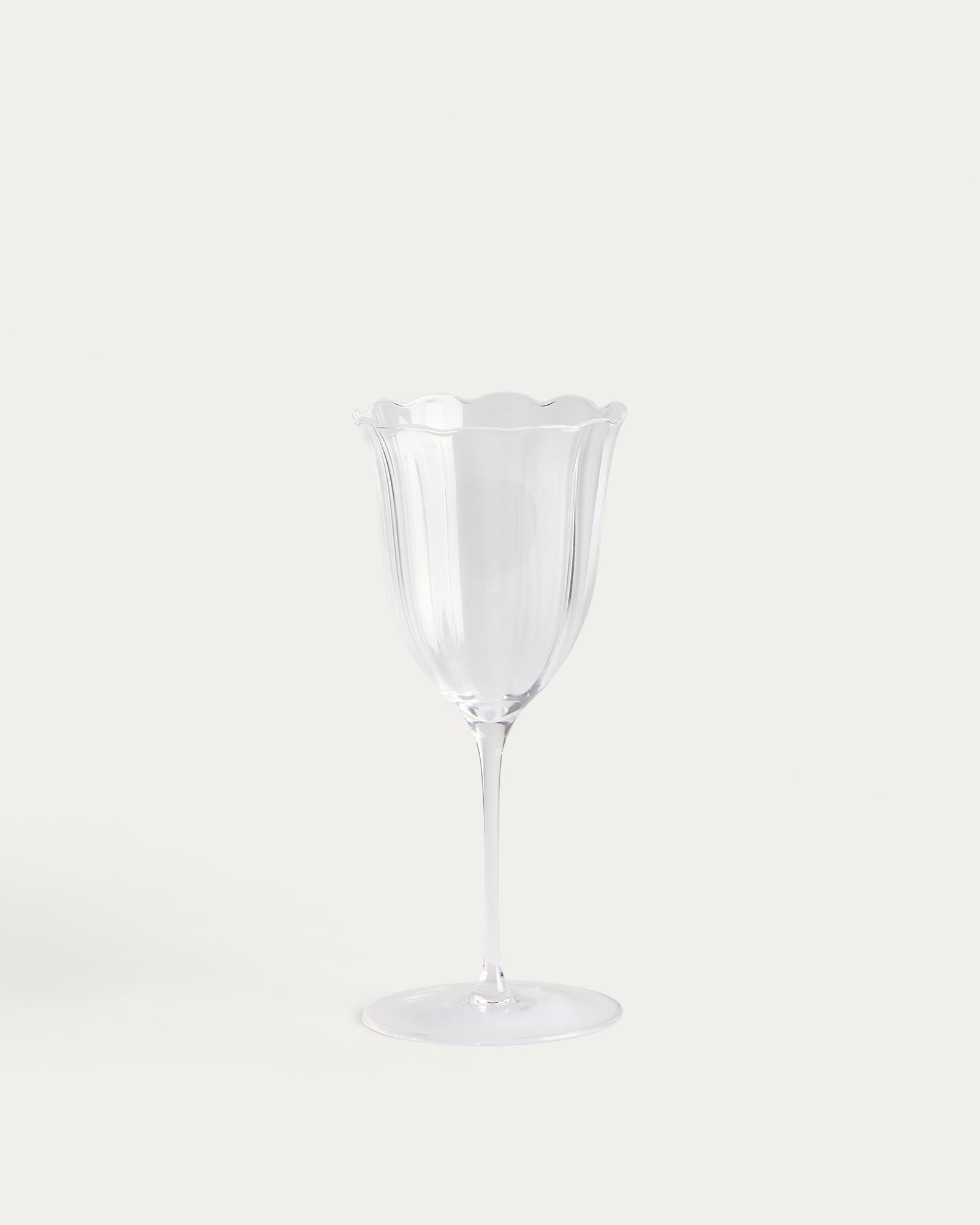 Weinglas Neia aus klarem Glas, 26 cl in Transparent präsentiert im Onlineshop von KAQTU Design AG. Universal Weinglas ist von Kave Home