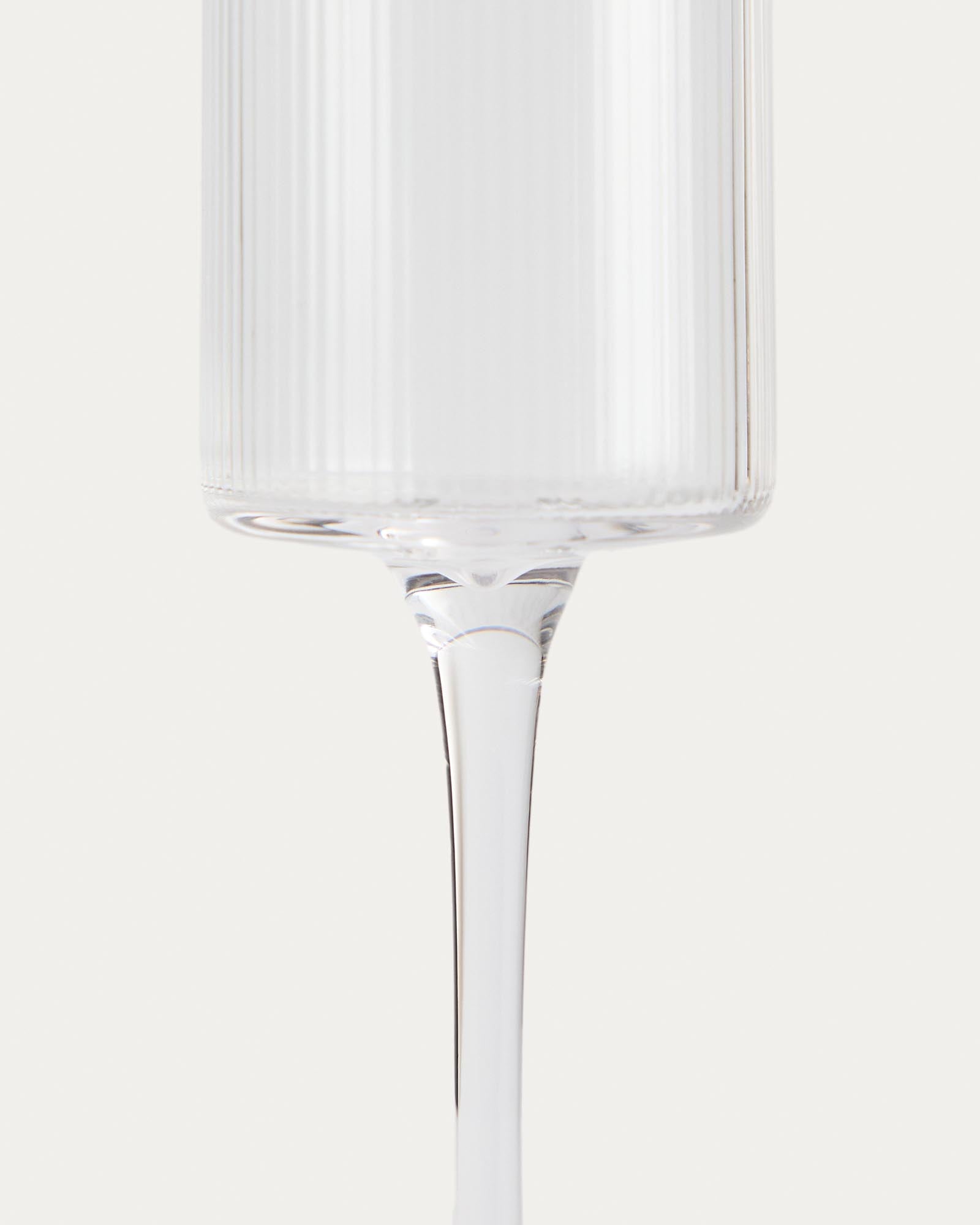 Elegantes Sektglas Eluria aus klarem Glas mit 24,5 cl Fassungsvermögen, ideal für festliche Anlässe und stilvolles Anstoßen.