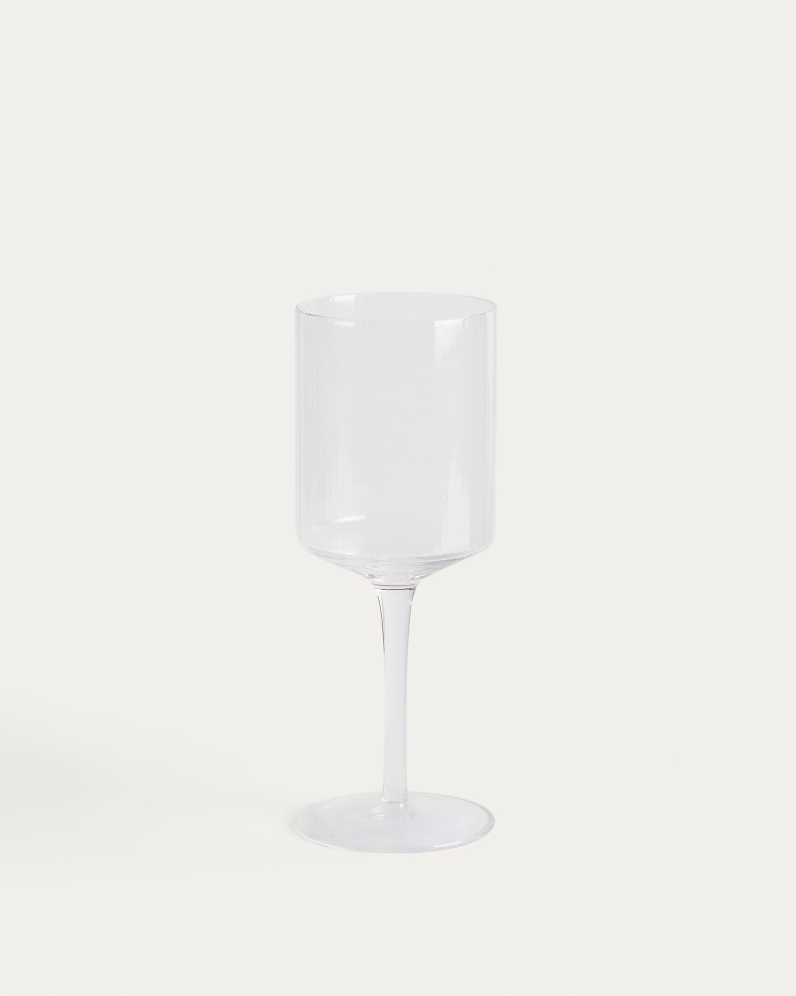 Weinglas Eluria aus klarem Glas, 39,5 cl in Transparent präsentiert im Onlineshop von KAQTU Design AG. Universal Weinglas ist von Kave Home
