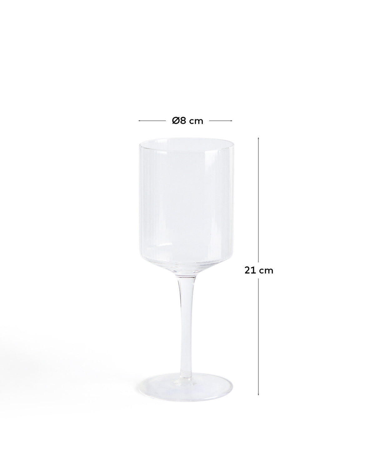 Weinglas Eluria aus klarem Glas, 39,5 cl in Transparent präsentiert im Onlineshop von KAQTU Design AG. Universal Weinglas ist von Kave Home