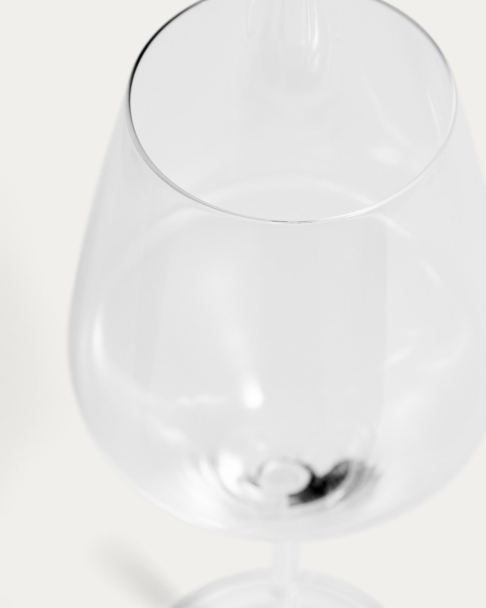 Schlichtes und stilvolles Weinglas Orbida aus klarem Glas, 55 cl, perfekt für Weinliebhaber und festliche Anlässe.