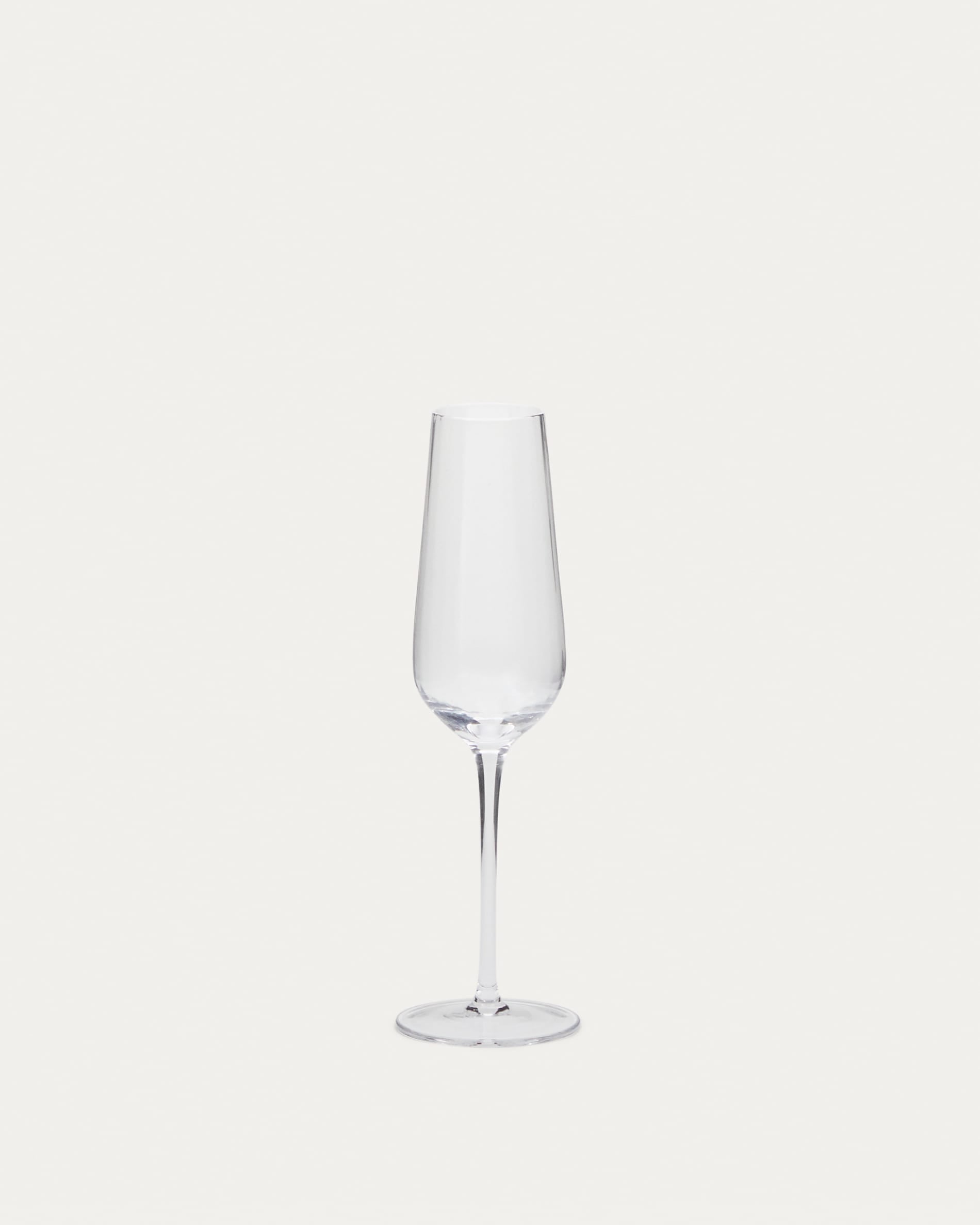 Elegantes Mimba Sektglas 26 cl von Kave Home: Stilvolles Design, hochwertiges Glas, ideal für festliche Anlässe.