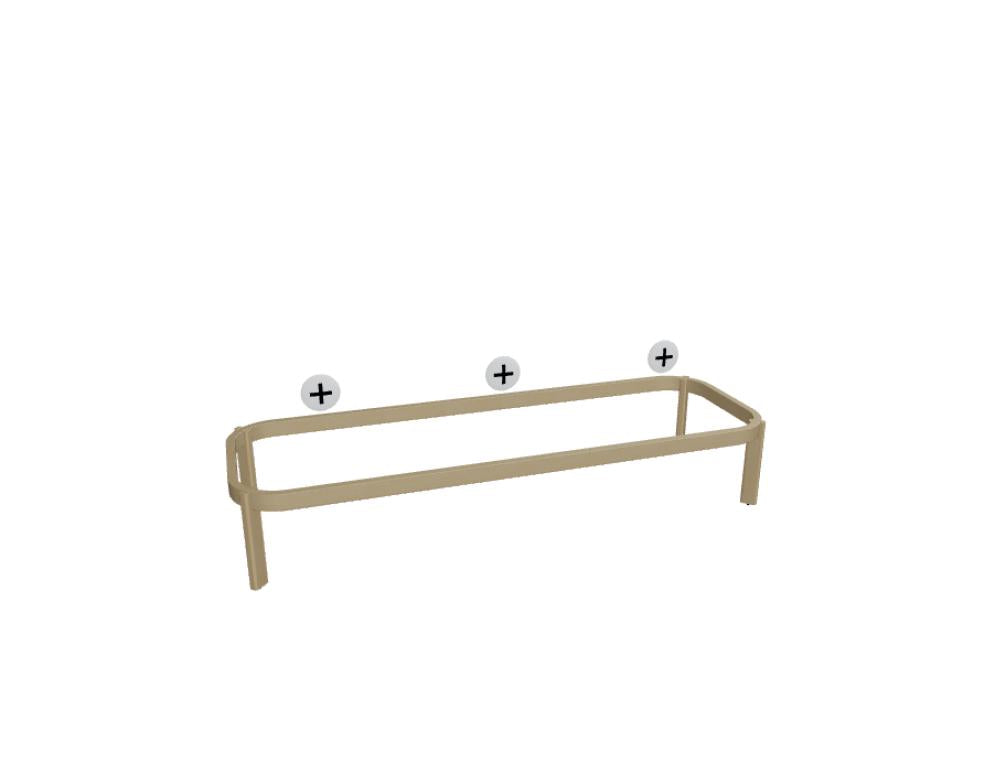 Ramp RAMP_R1950 - Bank in Eiche Natur präsentiert im Onlineshop von KAQTU Design AG. Sitzbank ist von Mdd