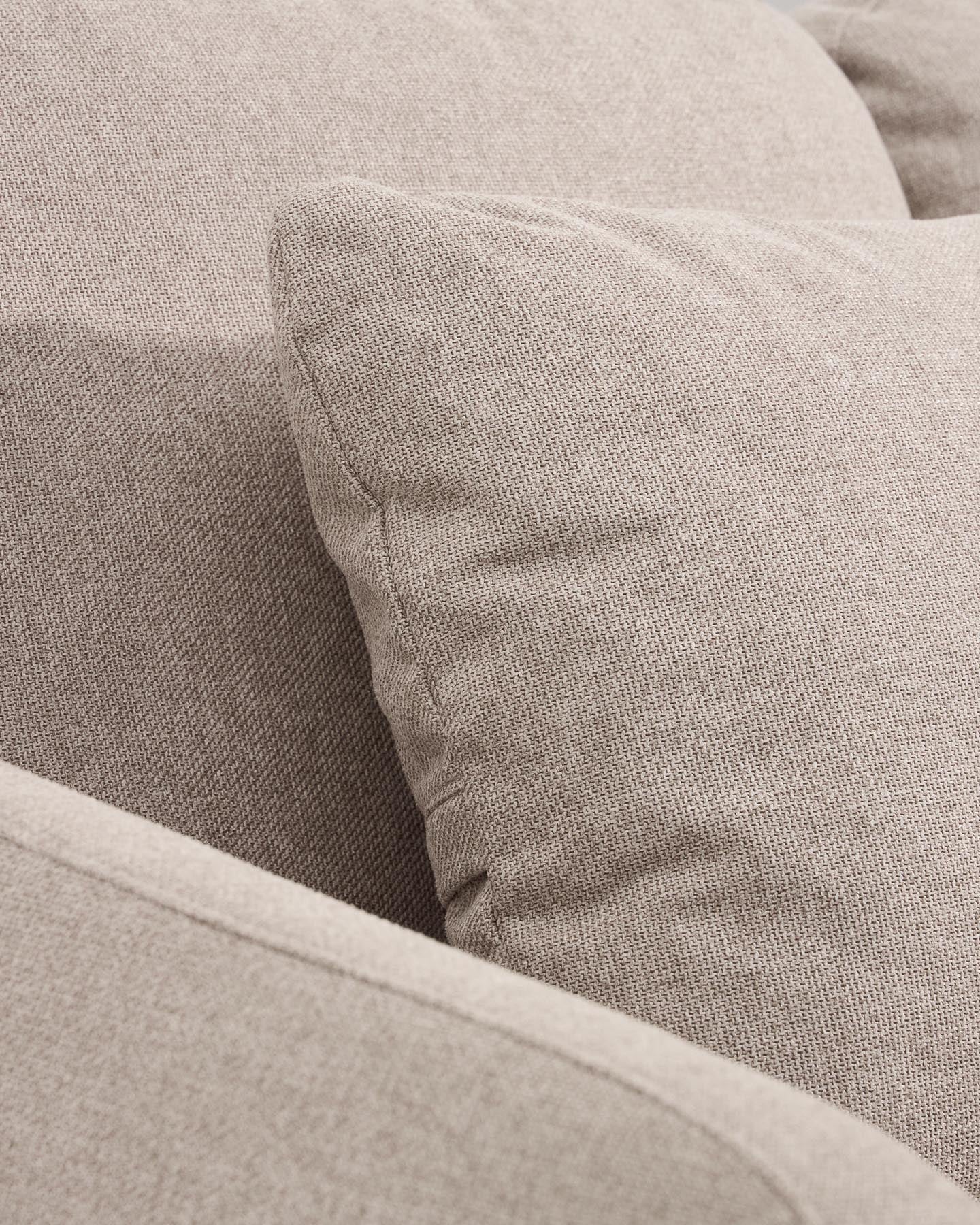 3-Sitzer-Bettsofa Laira in beiger Chenille, 218 cm, FSC Mix Credit in Beige präsentiert im Onlineshop von KAQTU Design AG. Bettsofa ist von Kave Home